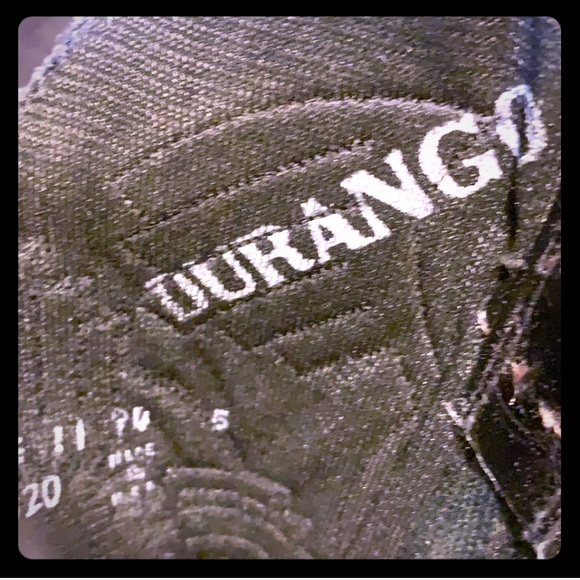 GentlyUsed DURANGO Mens Black Leather Boots: 7.5 - Picture 8 of 8